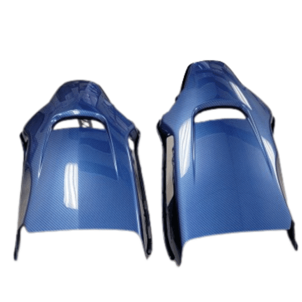 C7 corvette SEAT BACK PANEL HYDROCARBON FIBER BLUE