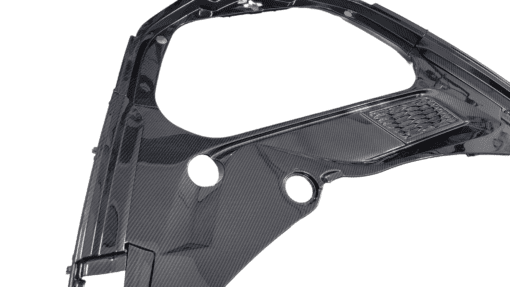 C8 Corvette Frunk Trim Panels in hydrocarbon fiber, oem general motors part,