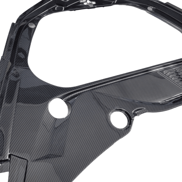 C8 Corvette Frunk Trim Panels in hydrocarbon fiber, oem general motors part,