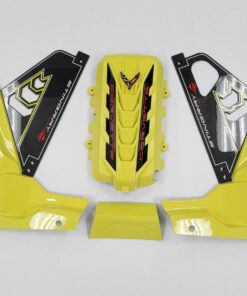 classic trim customs c8 corvette engine trim panel accelerate yellow