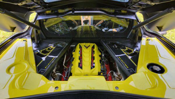 corvette c8 engine trim panel by classic trim customs