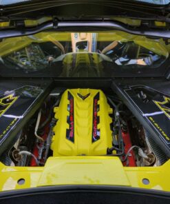 corvette c8 engine trim panel by classic trim customs