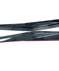 c8 ctgt sideskirt carbon flash metallic with in pin stripe edge red