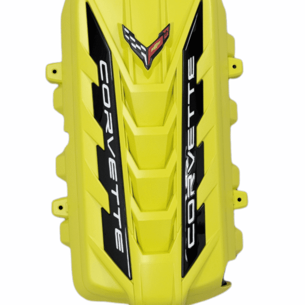 c8 corvette base engine cover accelerate yellow carbon flash rails Classictrimcustoms.com009