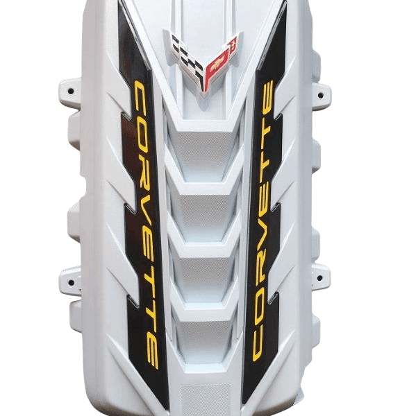 c8 corvette engine cover white