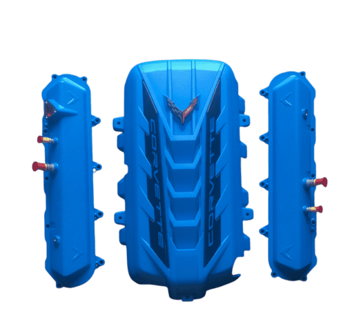 Corvette C8 Engine Bay 3pc Kit rapid blue