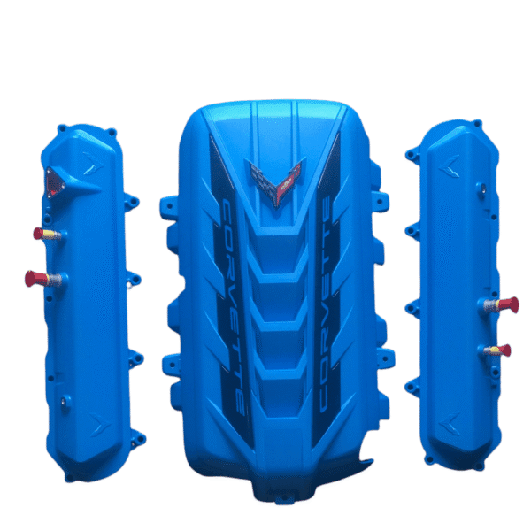 Corvette C8 Engine Bay 3pc Kit rapid blue