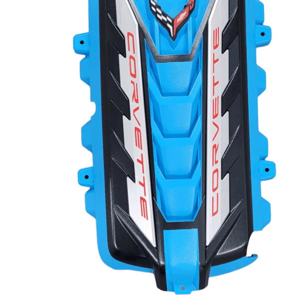c8 engine cover rapid blue, carbon flash