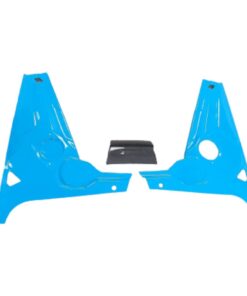 ctc corvette c8 3pc engine trim panels Rapid Blue with Carbon fiber