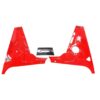 ctc corvette c8 3pc engine trim panels torch red and carbon fiber