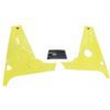 classic trim customs c8 corvette engine trim panels accelerate yellow with carbon fiber center