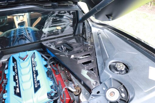 c8 corvette engine panels carbon fiber right side