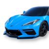 c8 corvette carbon flash with rapid blue stripe 5vm splitter