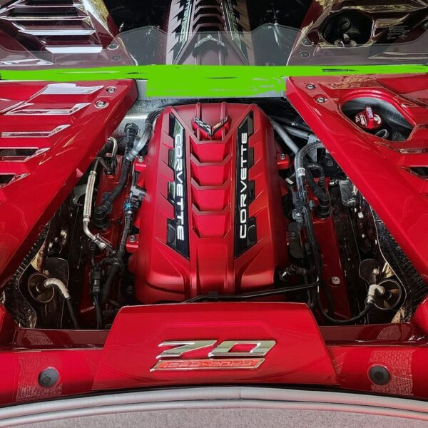 c8 corvette engine dress up 6pc package red mist by classic trim customs