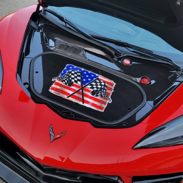 c8 corvette carbon fiber Frunk Lid Insert Cover custom made to order