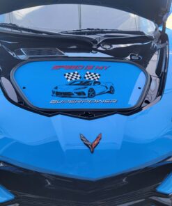 rapid blue corvette c8 frink panel speed is my super power
