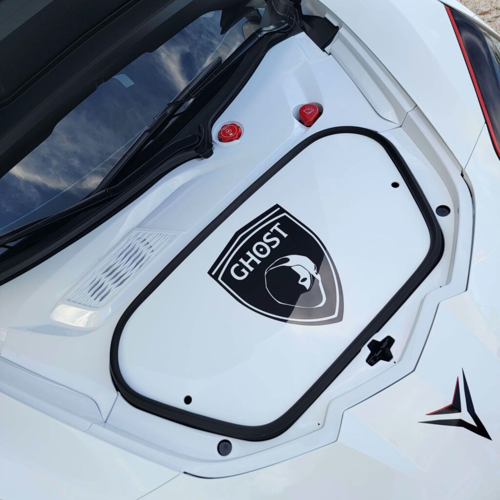 custom c8 corvette frunk panel insert