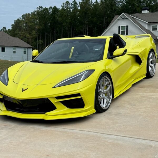 Alternative view of C8 Corvette Splitter and Side Skirt