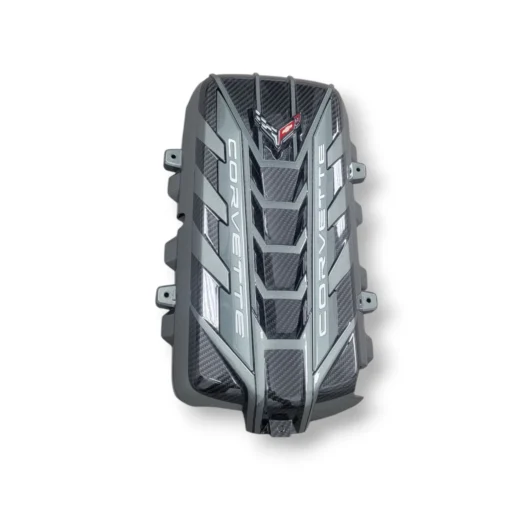 C8 Engine Cover Hypersonic Gray with Carbon Fiber