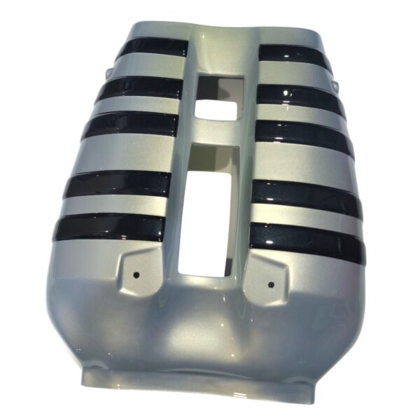 classic trim customs' Corvette Z06 Intake Manifold Cover Silver Flare, carbon flash accents