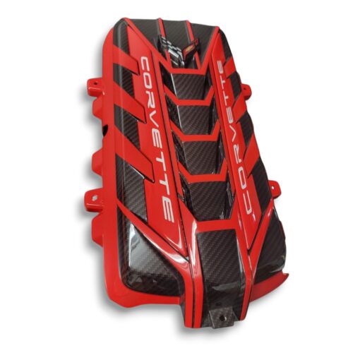 corvette C8 engine cover OEM New 2025 Color option Torch Red -carbon fiber