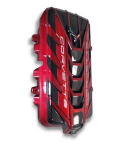 corvette c8 engine cover red mist carbon fiber